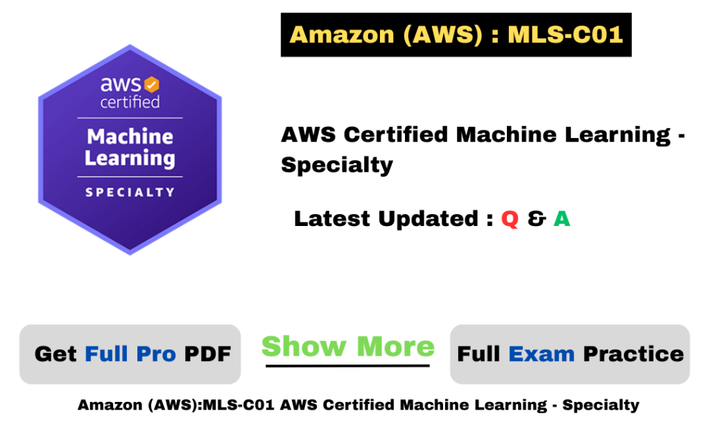 Best AWS MLS-C01 Practice Exam Online
