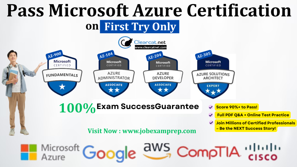 Free AZ-104, AZ-900, AZ-204, AZ-305 Practice Tests 2025